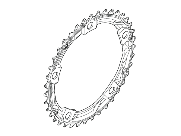 SHIMANO 105 39D CHAINRING FOR FC-5703 (BLACK)